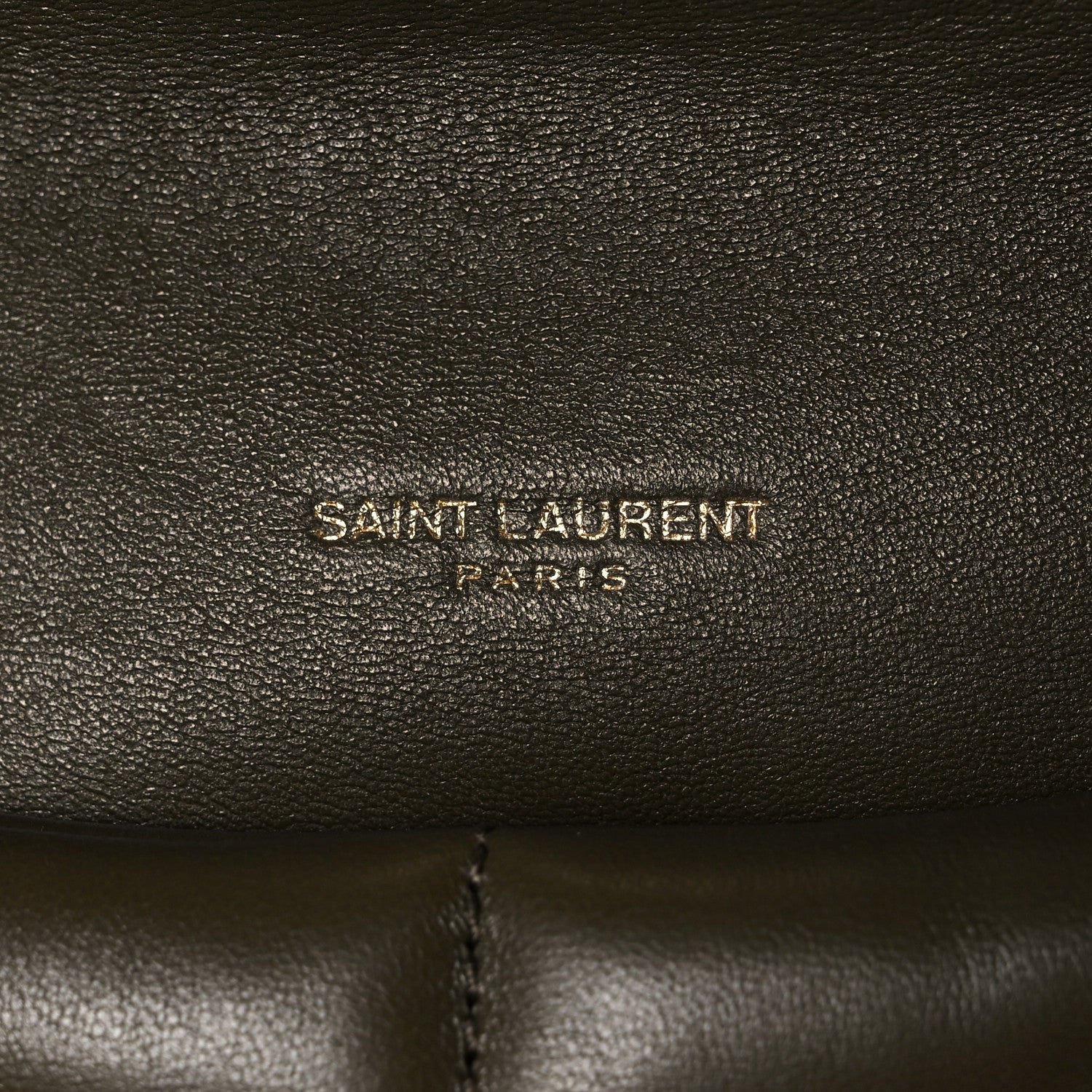 Saint Laurent Lambskin Quilted Toy Loulou Puffer Monogram Chain Satchel Seaweed 6 of 11