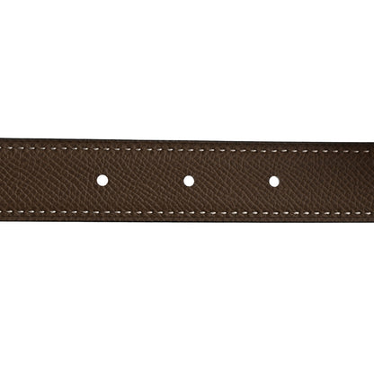 Hermes Swift Epsom 24mm Mini Constance H Belt 85 34 Black Etoupe 5 of 8
