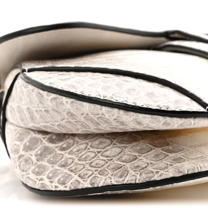 Christian Dior Niloticus Crocodile Himalaya Mini Saddle Bag Latte 9 of 10