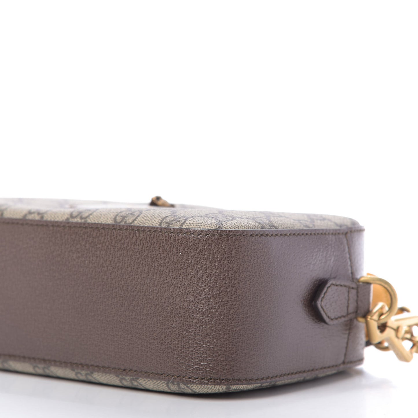GG Supreme Monogram Web Neo Vintage Shoulder Bag Beige New Acero Crop