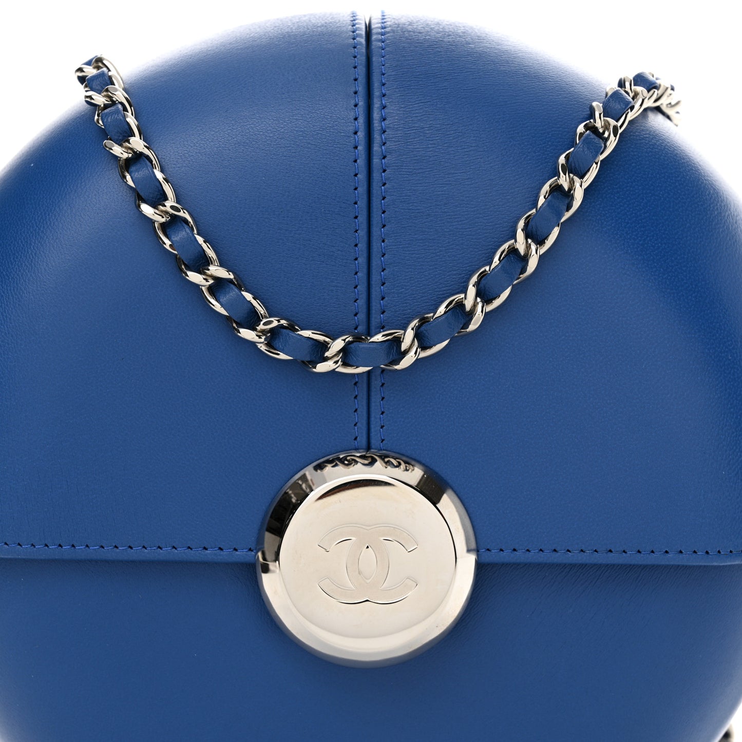Lambskin Evening In the Air Bag Blue