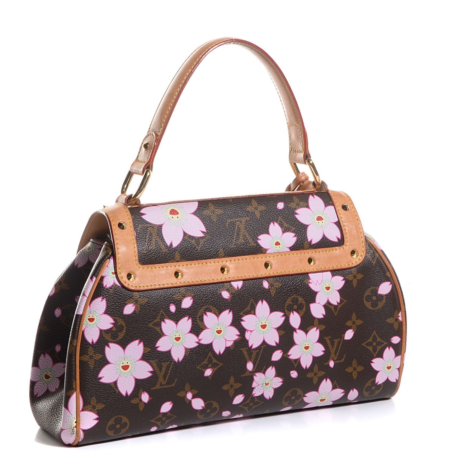 Louis Vuitton Monogram Cherry Blossom Sac Retro Bag Brown 3 of 8