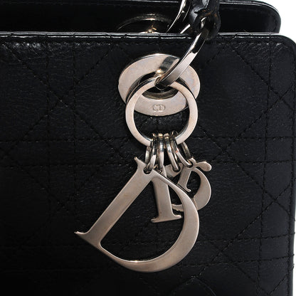 Christian Dior Calfskin Cannage Stitched Lady Dior East West Black 7 of 8