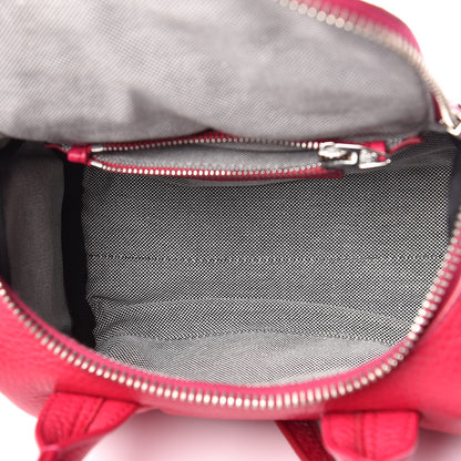 Alexander Wang Pebbled Lambskin Mini Rockie Fuchsia Rhodium Hardware 7 of 10
