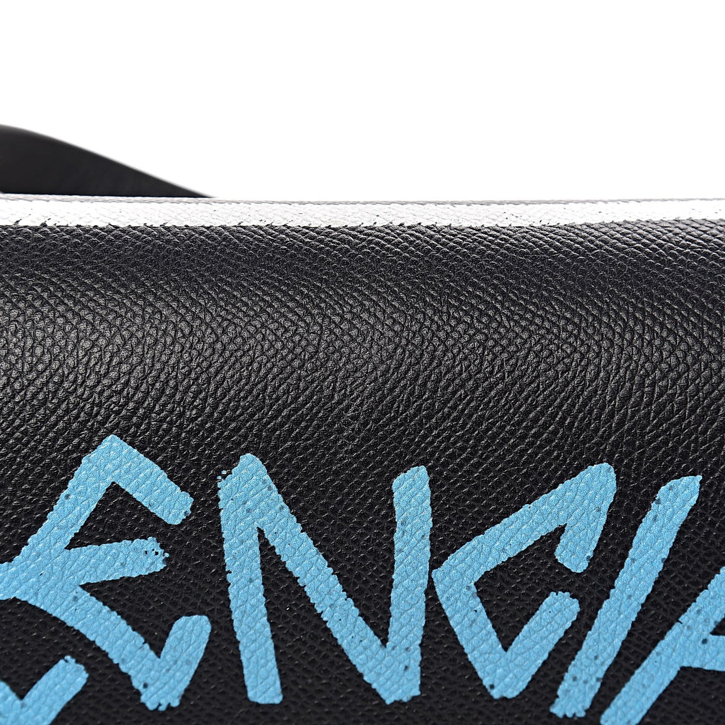 Grained Calfskin Graffiti M BB Round Shoulder Bag Black Multicolor