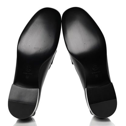Chanel Lambskin Quilted Womens CC Loafers 39 Black 7 of 10