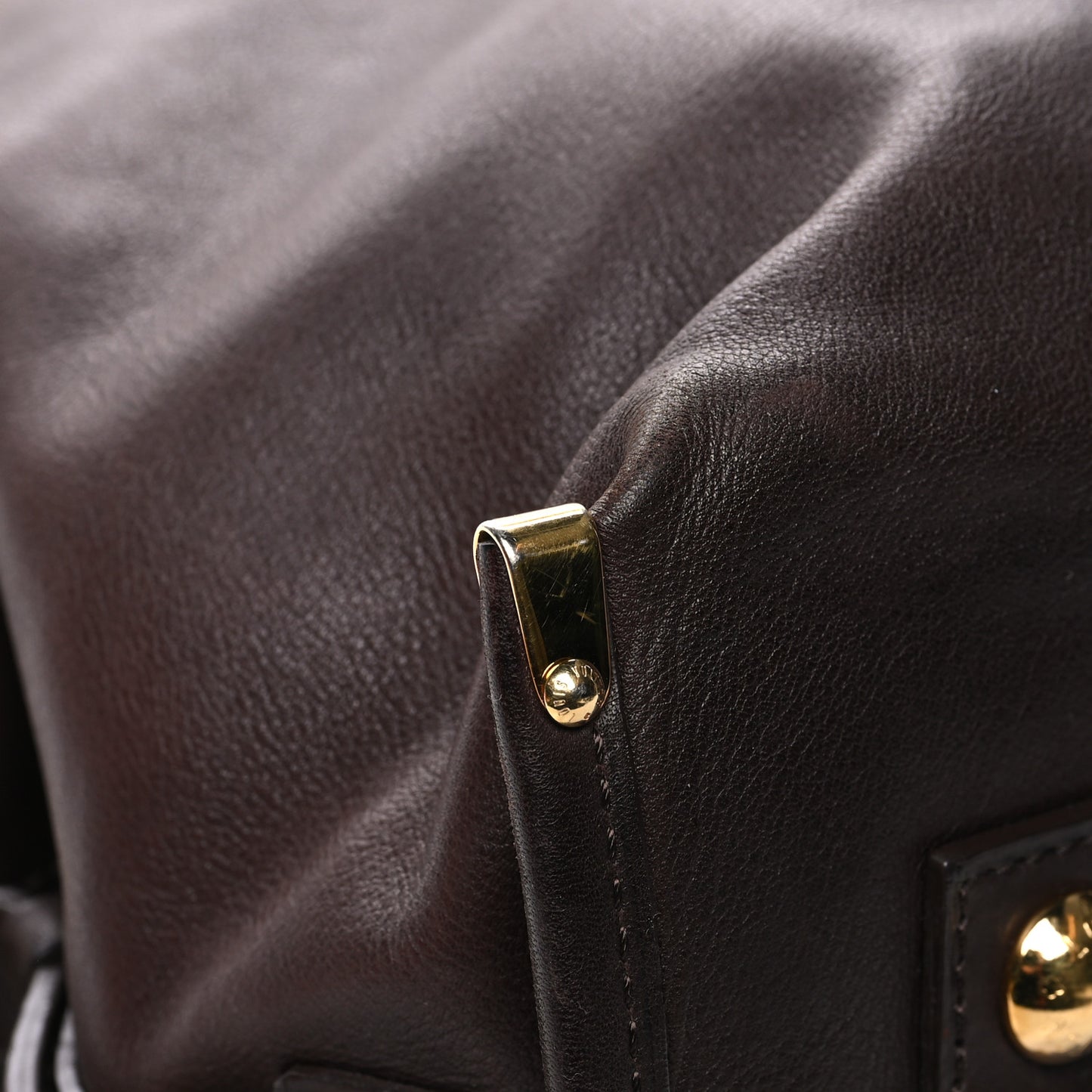 Calfskin Sac Louis Chocolate