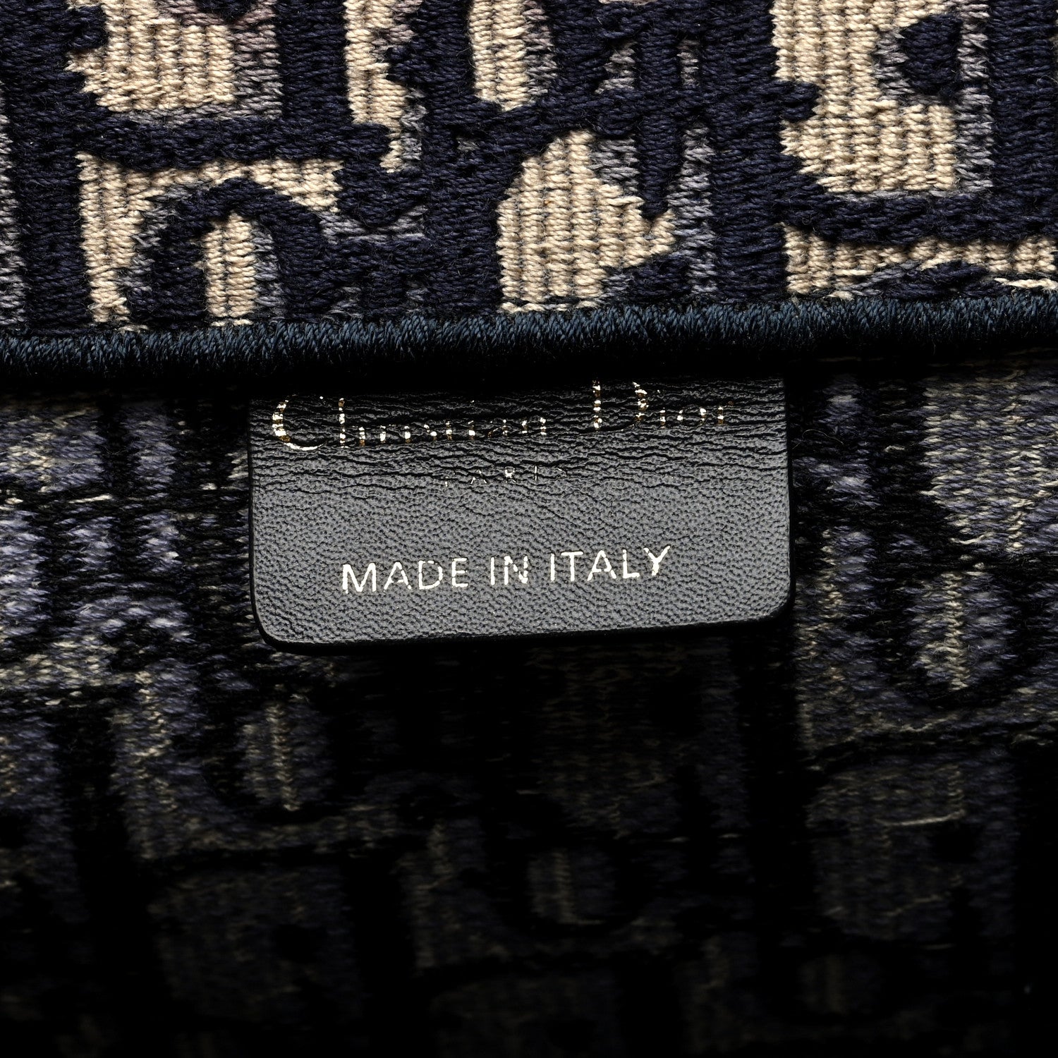 Christian Dior Oblique Catherine Tote Blue 6 of 10