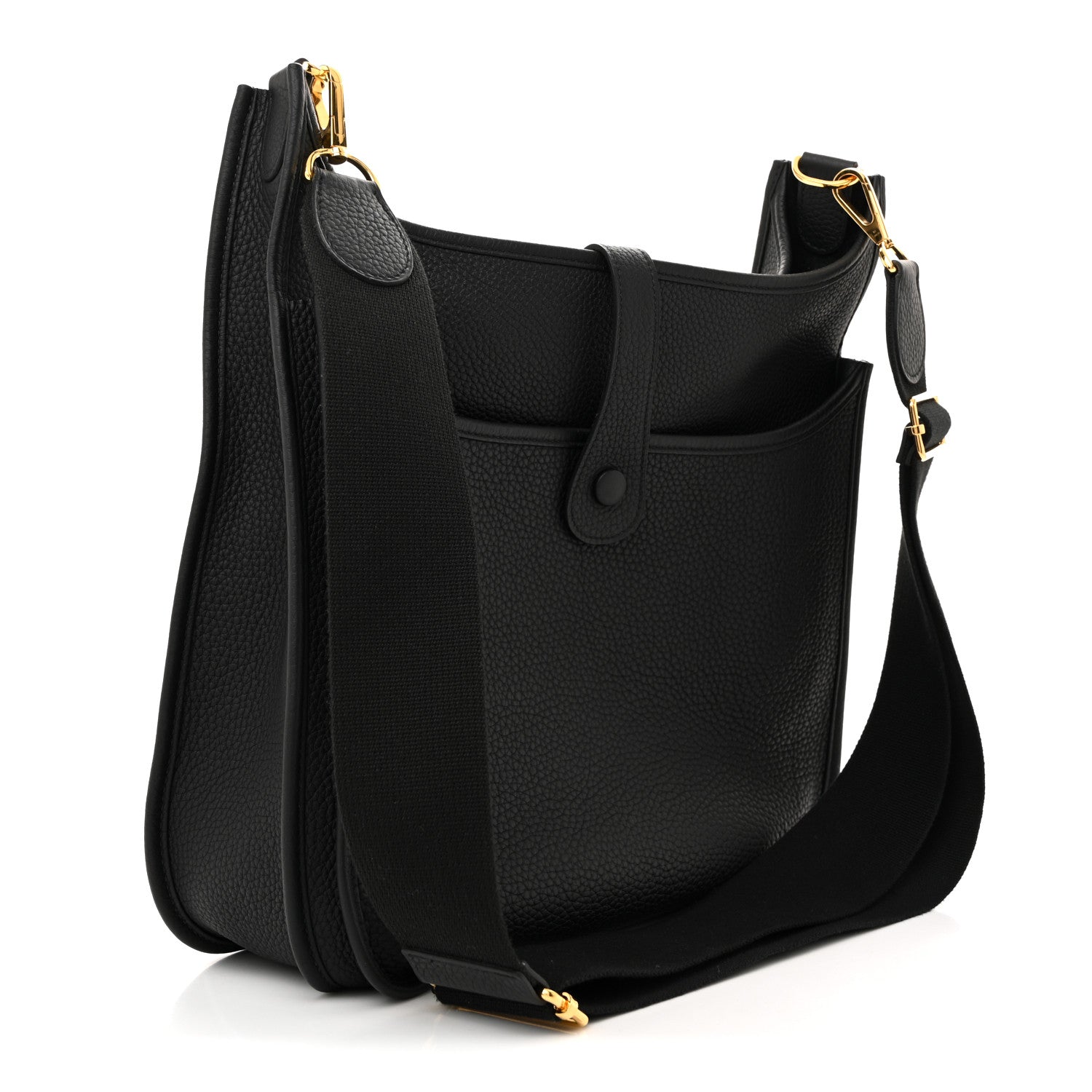 Hermes Taurillon Clemence Evelyne III GM Black 3 of 12