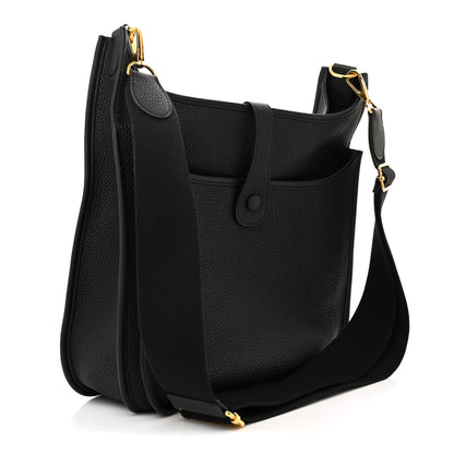 Hermes Taurillon Clemence Evelyne III GM Black 3 of 12
