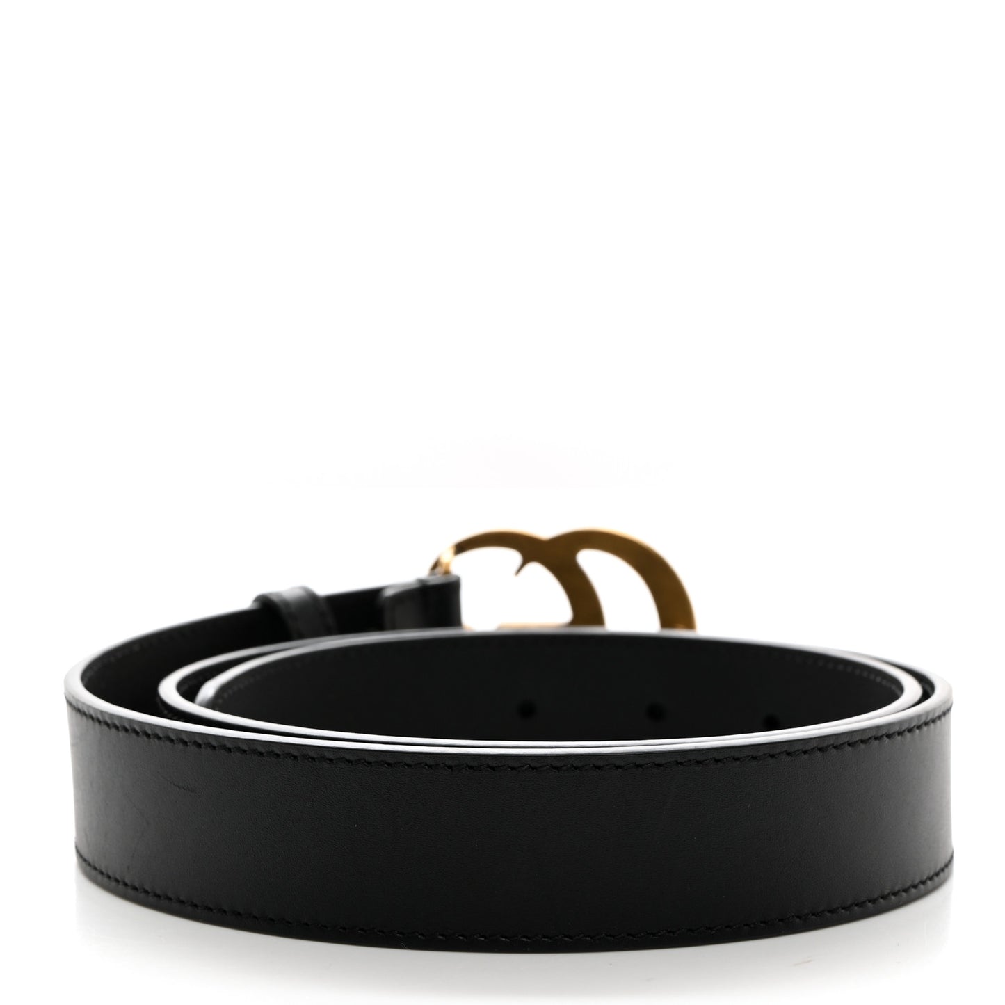 Calfskin Double G 30mm Belt 80 32 Black