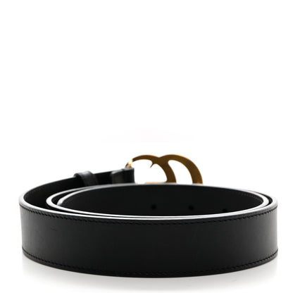Gucci Calfskin Double G 30mm Belt 80 32 Black 2 of 6