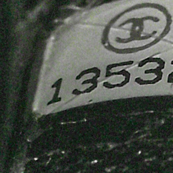 Patent Quilted Jumbo Single Flap Black