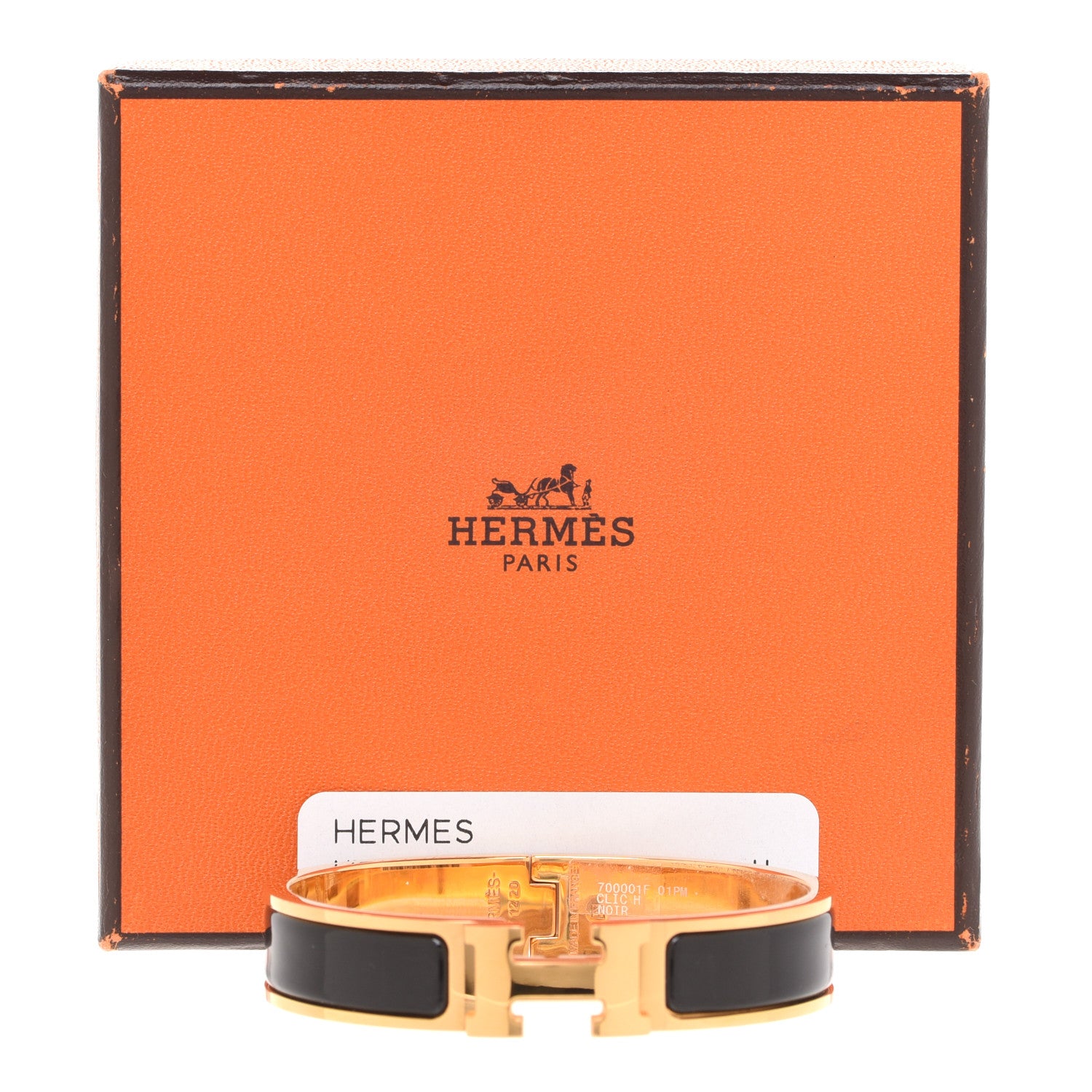 Hermes Enamel Narrow Clic Clac H Bracelet PM Black 7 of 7