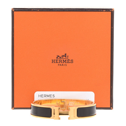 Hermes Enamel Narrow Clic Clac H Bracelet PM Black 7 of 7