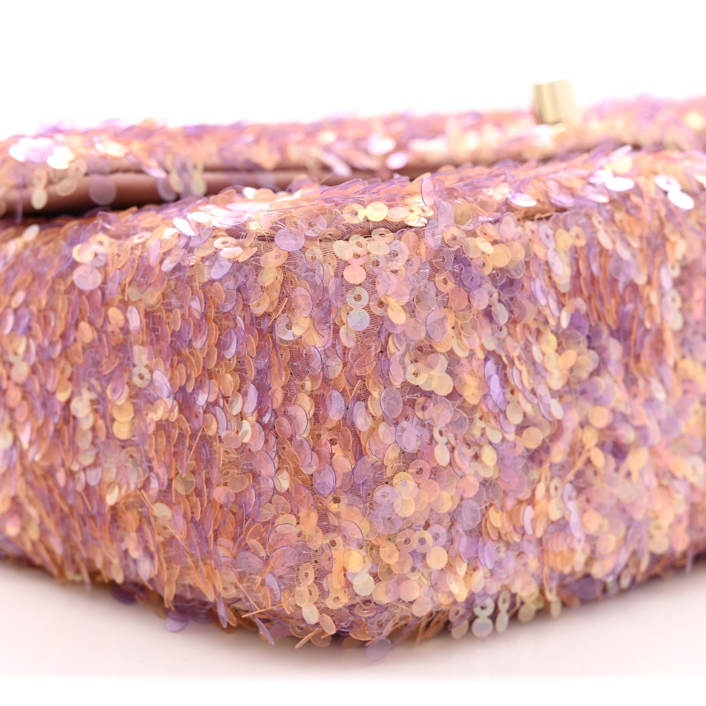 Sequin Small Single Flap Pink Light Pink