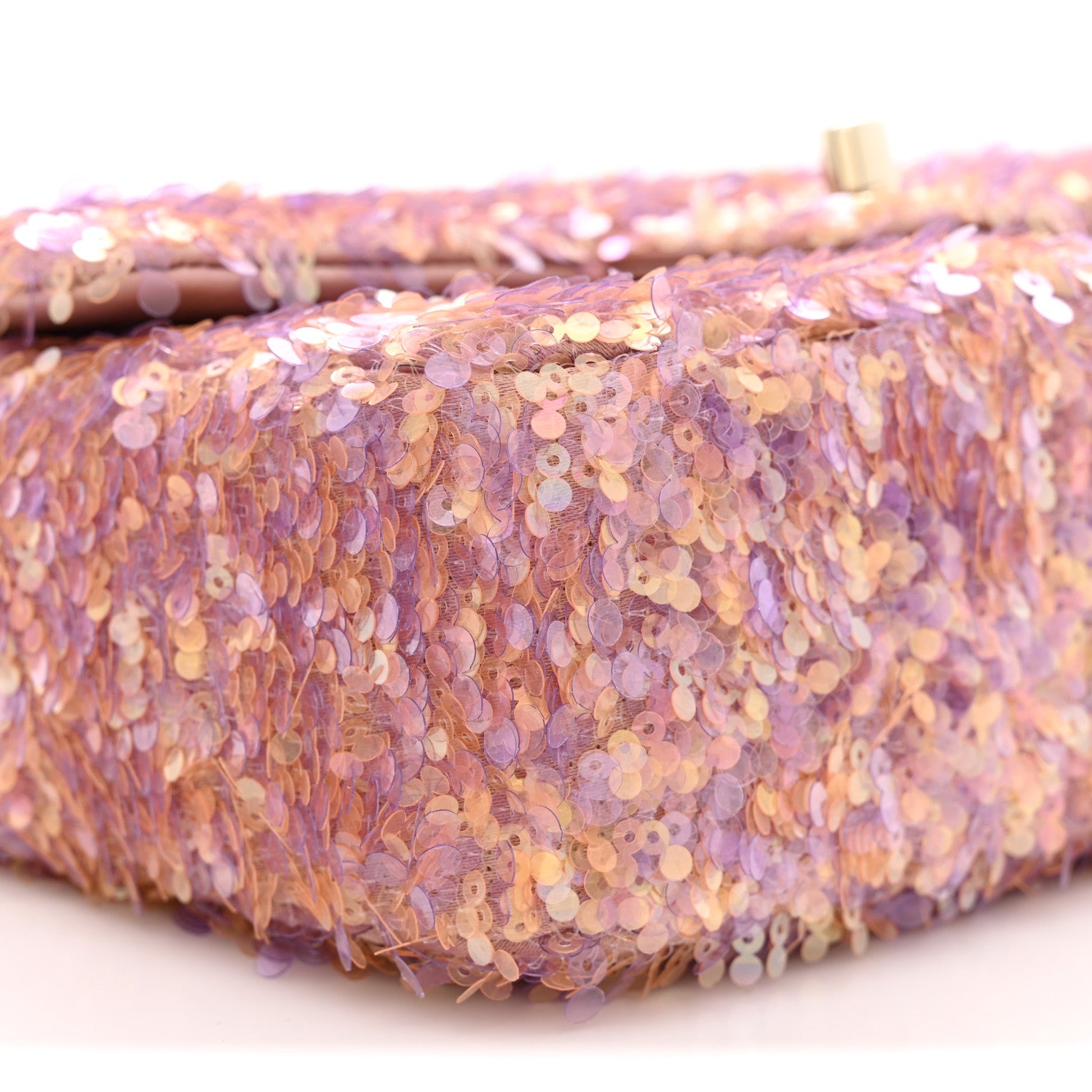 Chanel Sequin Small Single Flap Pink Light Pink 9 of 11