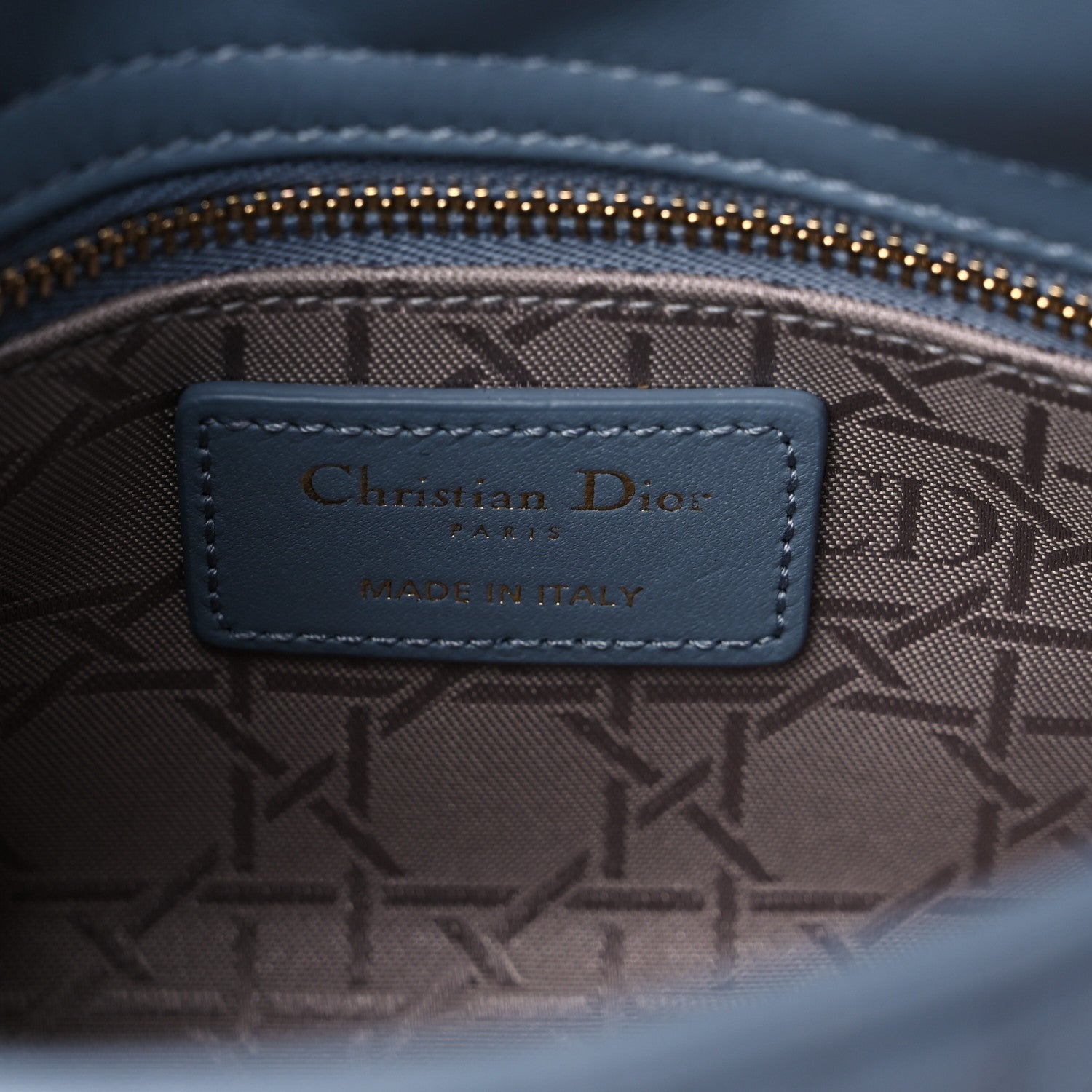 Christian Dior Lambskin Cannage Mini Lady Dior Cloud Blue 5 of 8