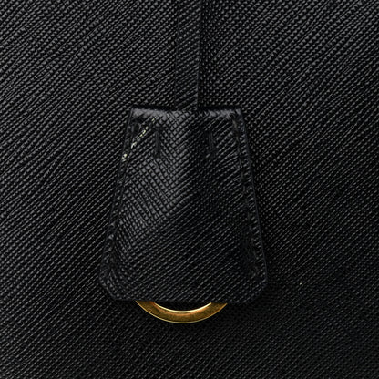 Prada Saffiano Small Galleria Double Zip Tote Black 14 of 16