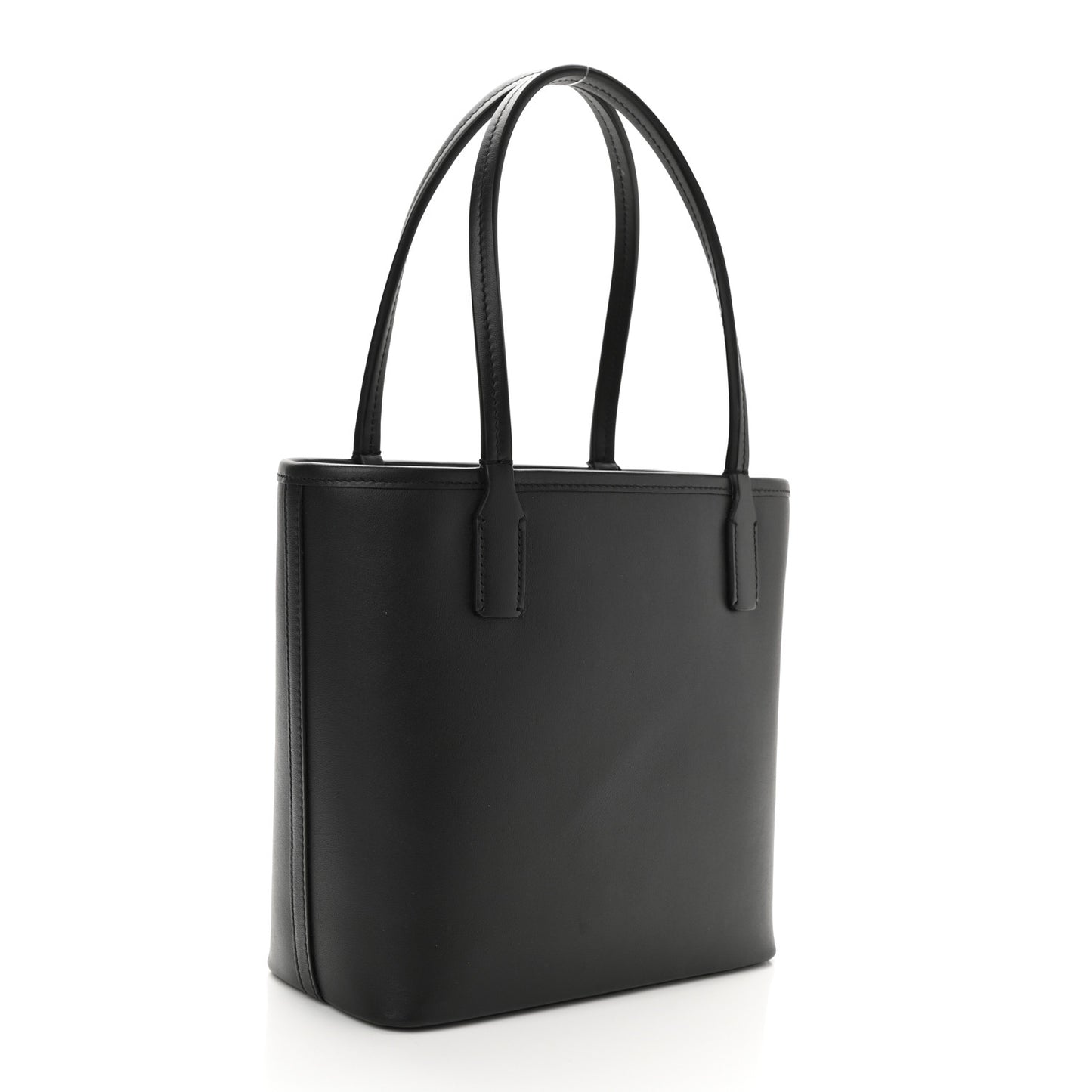 Calfskin Small Fefe Shopper Black