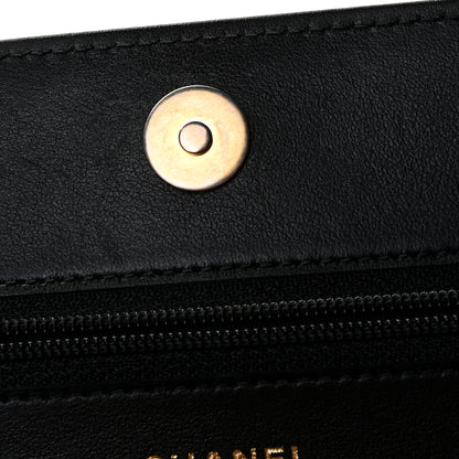 Chanel Caviar Quilted Boy Wallet On Chain WOC Black 9 of 13