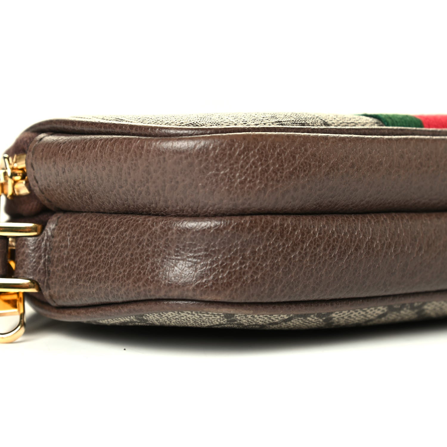 Gucci GG Supreme Monogram Web Ophidia Wristlet Beige New Acero 6 of 6