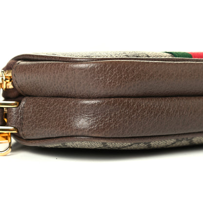 Gucci GG Supreme Monogram Web Ophidia Wristlet Beige New Acero 6 of 6