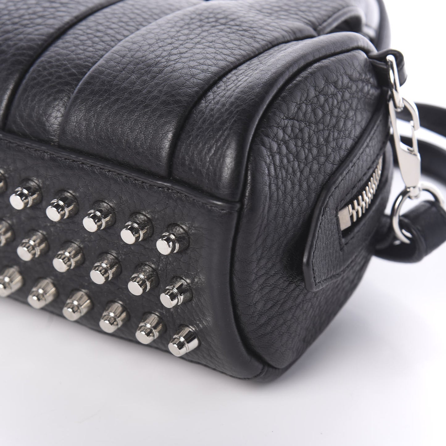 Pebbled Lambskin Baby Rockie Black Rhodium Hardware