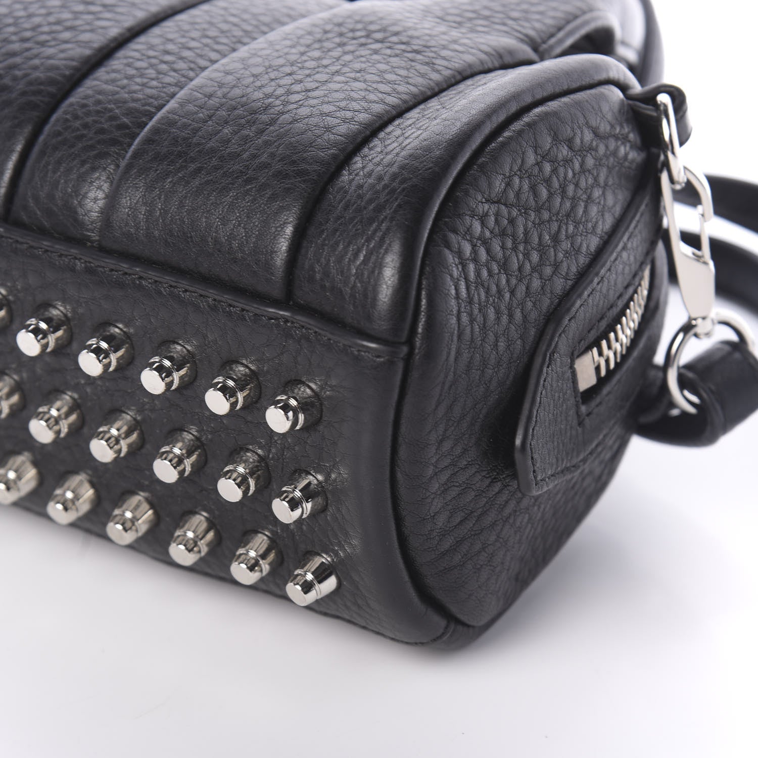 Alexander Wang Pebbled Lambskin Baby Rockie Black Rhodium Hardware 8 of 8