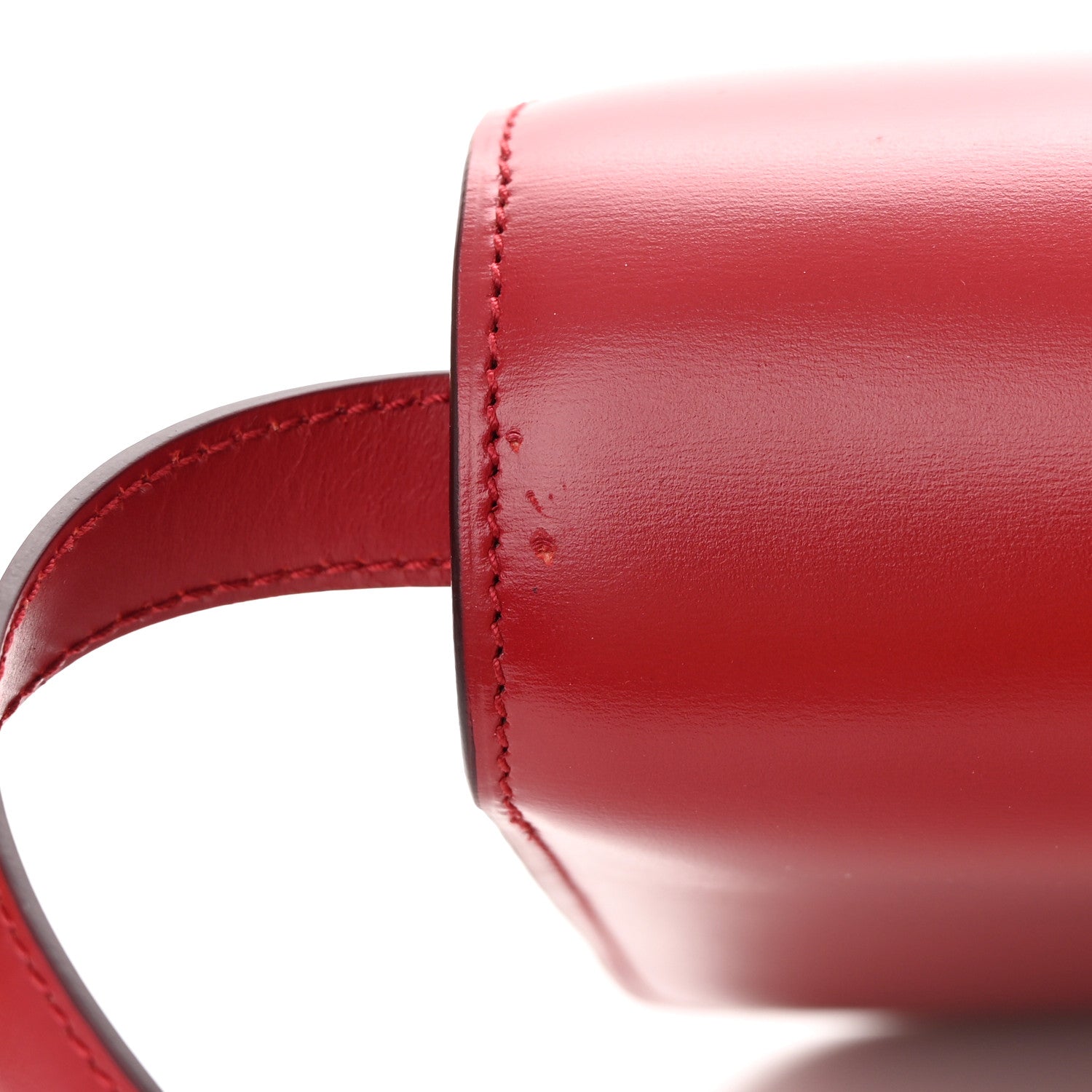 Celine Box Calfskin Medium Classic Box Flap Bag Red 13 of 14