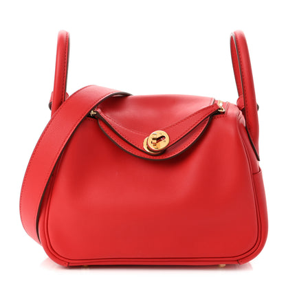 Hermes Swift Mini Lindy 20 Rouge De Coeur 1 of 10