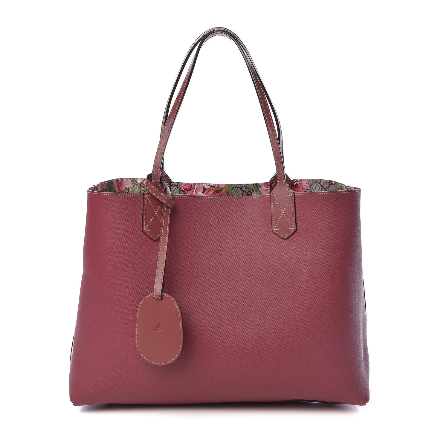 GG Supreme Monogram Blooms Medium Reversible Tote Beige Multicolor Dry Rose