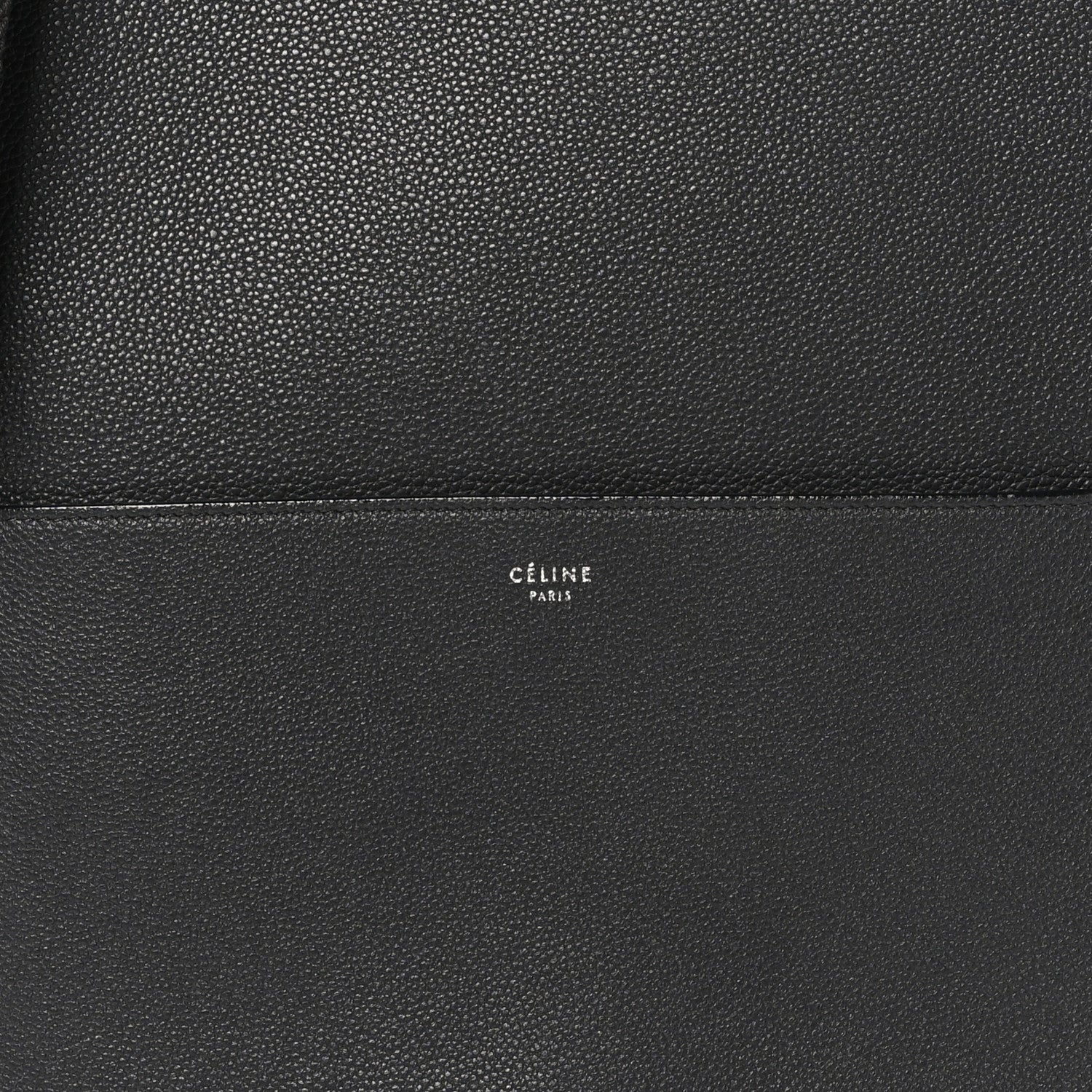 Celine Soft Grained Calfskin Sangle Bucket Bag Black 6 of 11