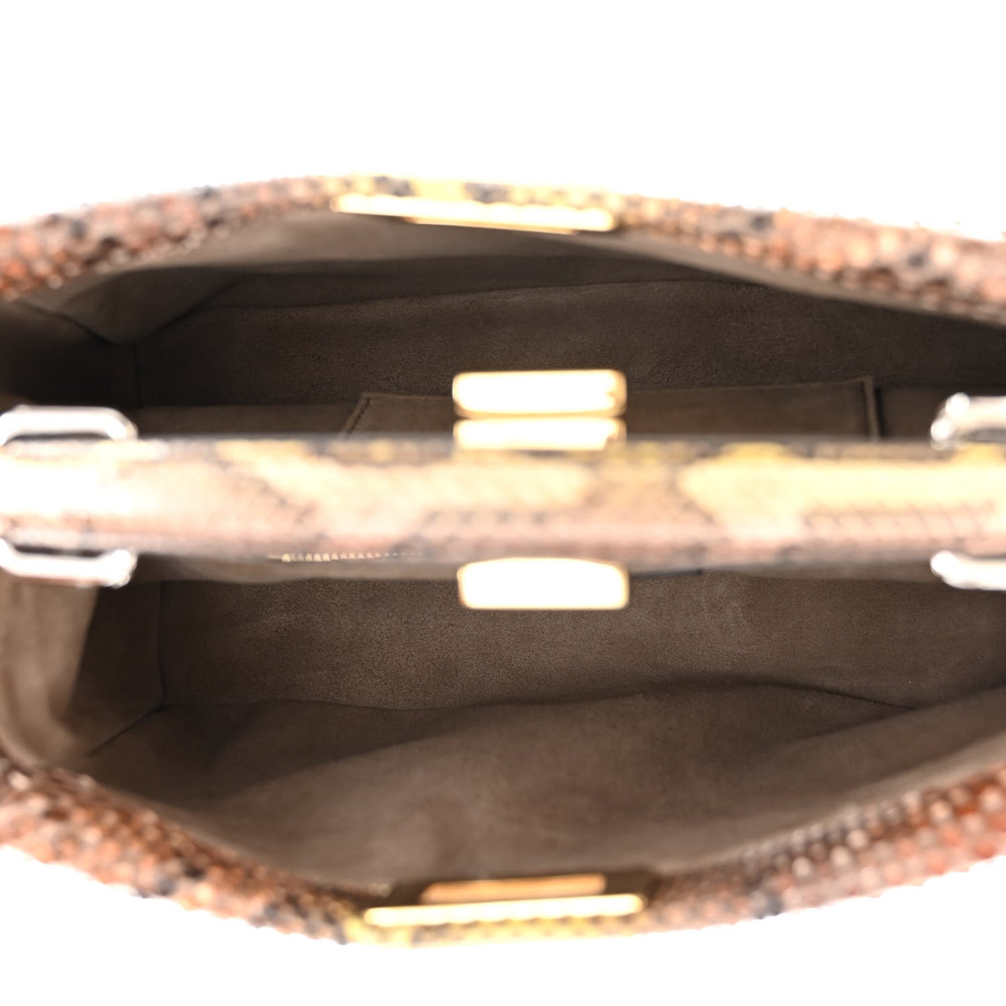 Snakeskin Mini Peekaboo Iconic Satchel