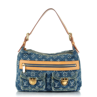 Louis Vuitton Monogram Denim Baggy PM Blue 1 of 11
