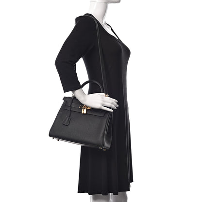 Hermes Togo Kelly Retourne 28 Black 2 of 38