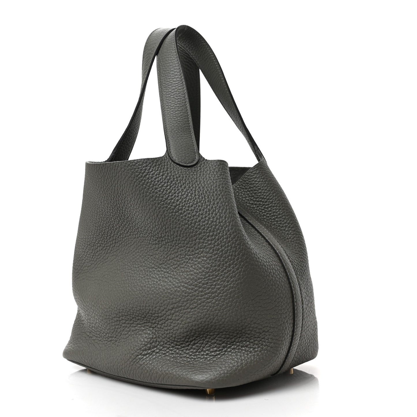 Taurillon Clemence Picotin Lock 22 MM Gris Meyer
