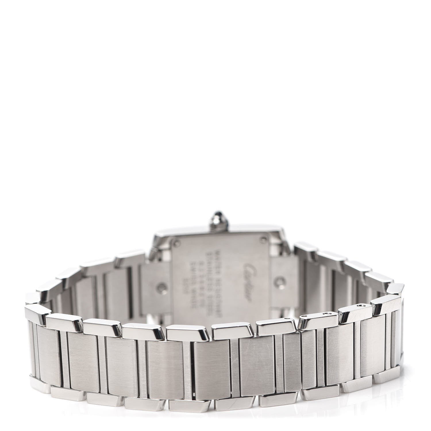 Cartier Stainless Steel Diamond Bezel 20mm Tank Francaise Quartz Watch 3 of 6
