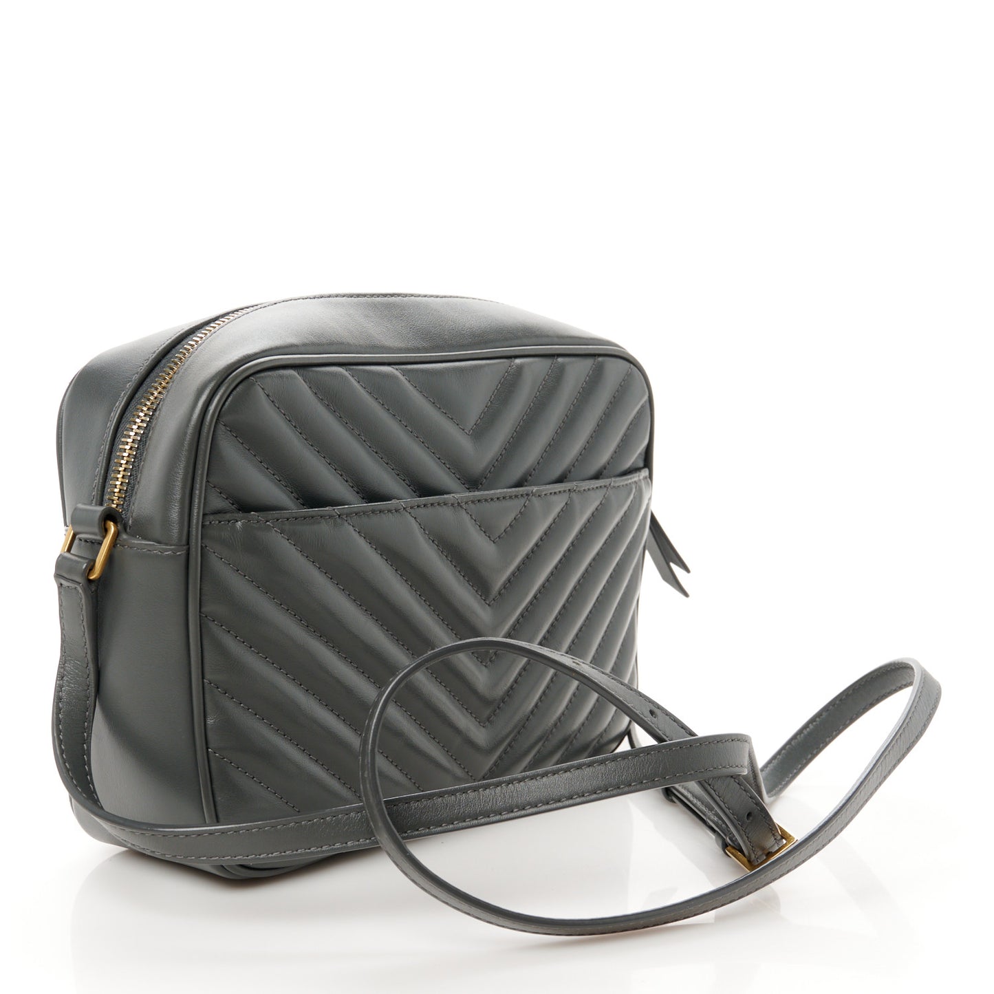 Calfskin Matelasse Monogram Lou Camera Bag Dark Smog