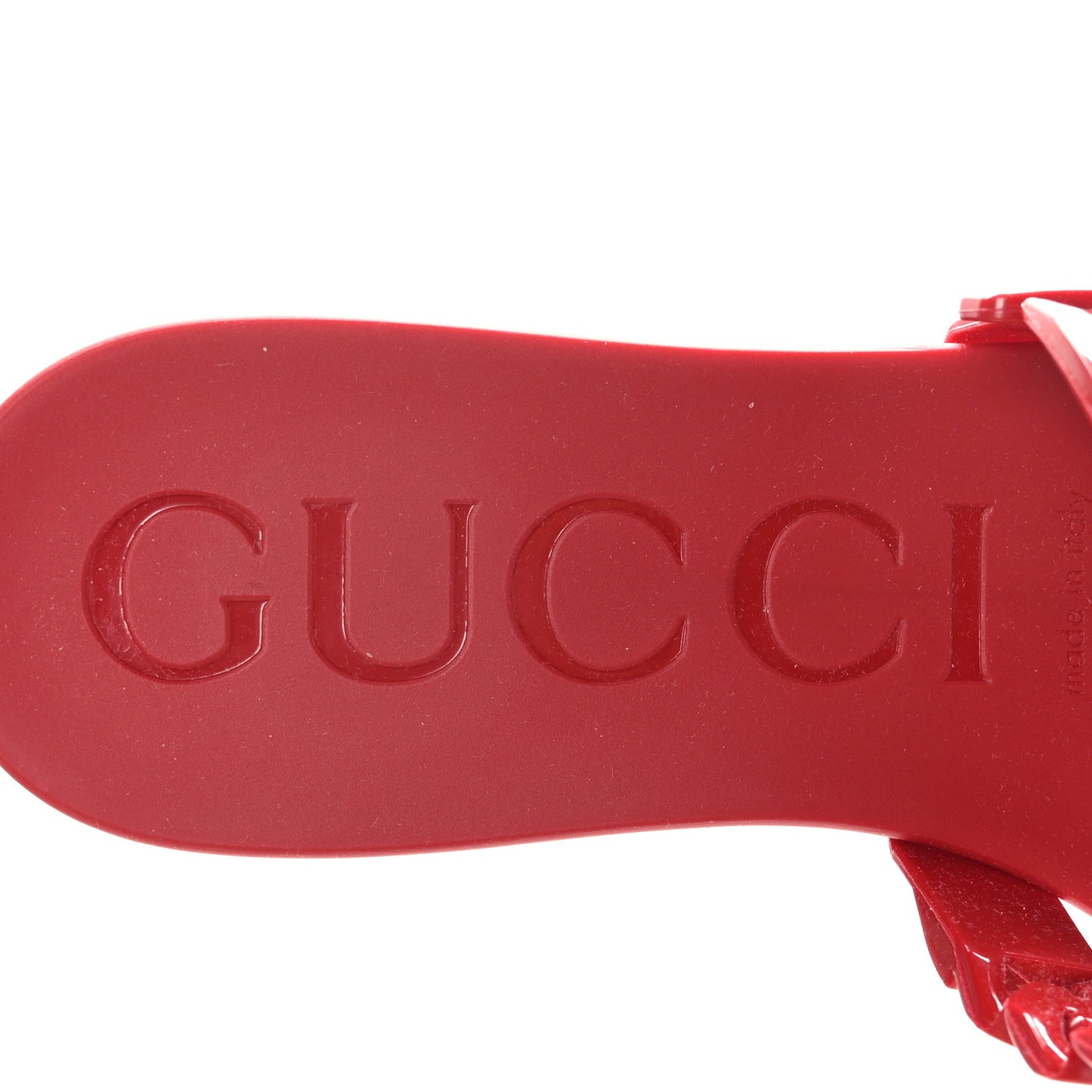 Rubber Womens Slide Sandals 36 Hibiscus Red
