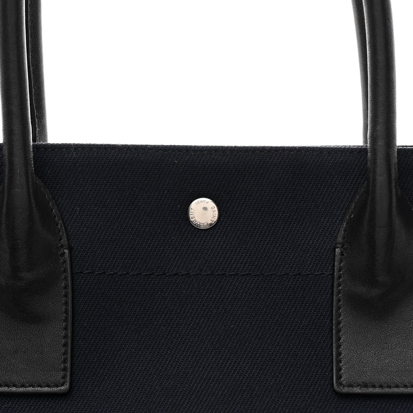 Linen Calfskin Rive Gauche Tote Navy