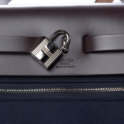 Hermes Vache Hunter Toile Herbag Zip 31 PM Bleu Marine Ebene 8 of 10