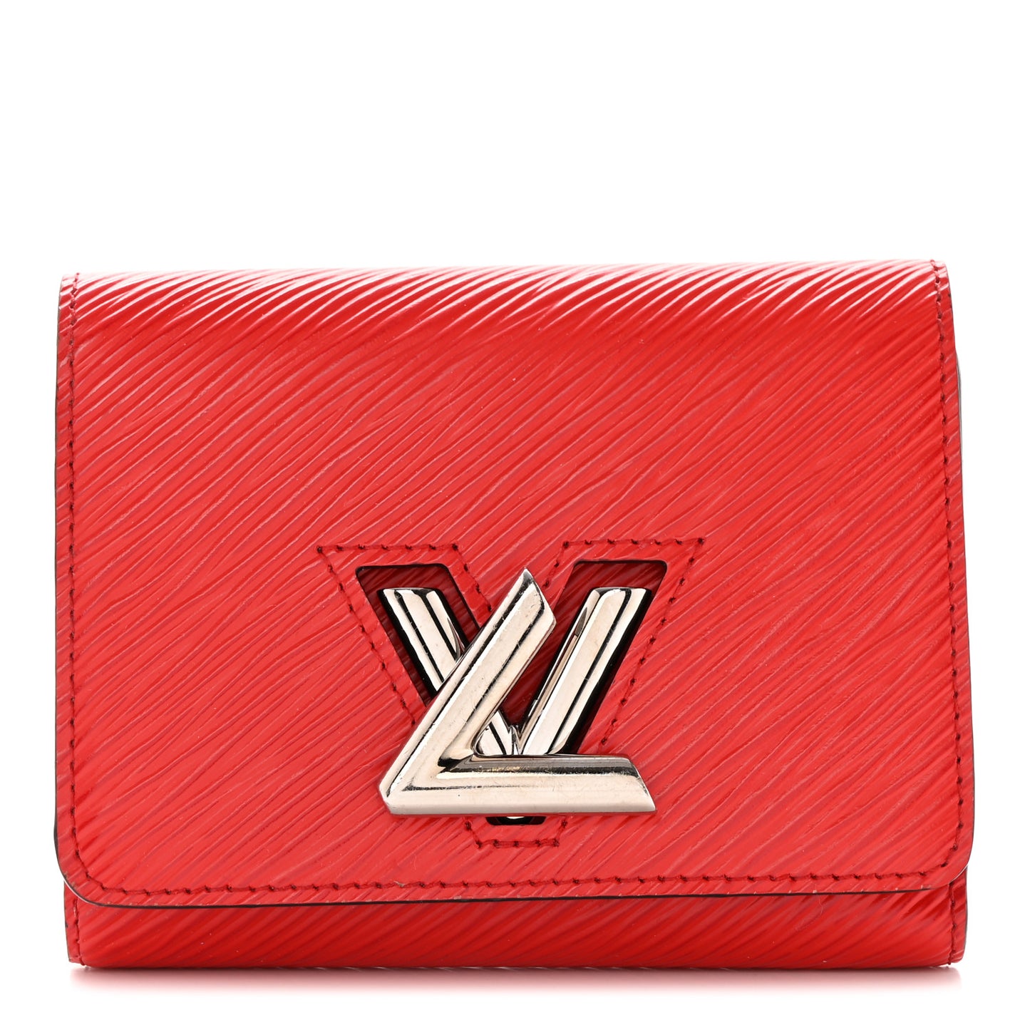 Epi Twist Compact Wallet Coquelicot