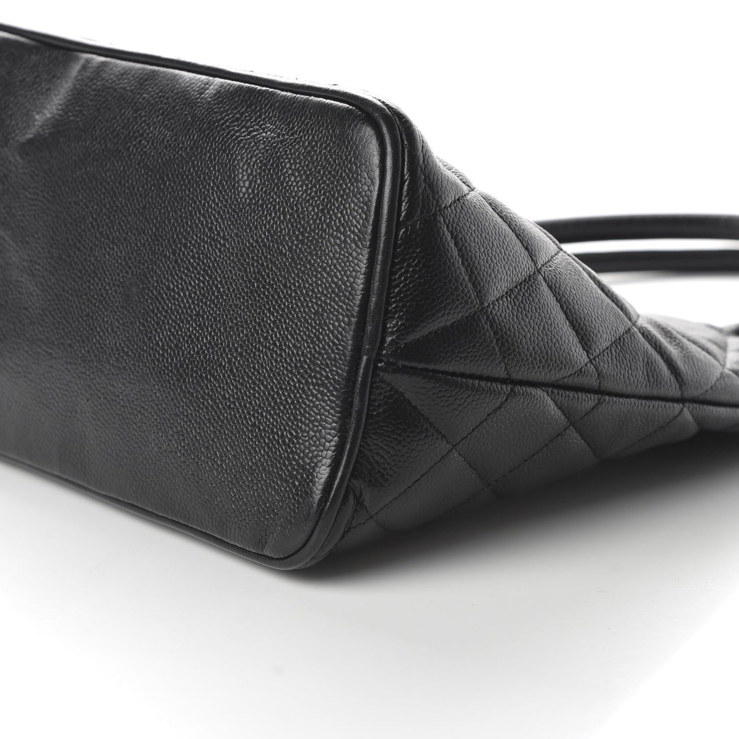 Caviar Quilted Medallion Tote Black