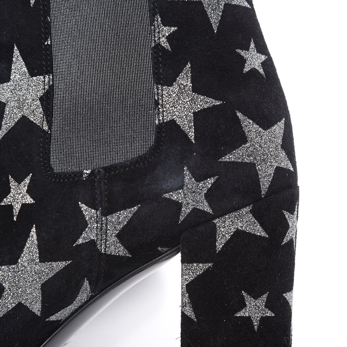 Suede Glitter Stars Babies 90 Ankle Boots 37 Black Argent