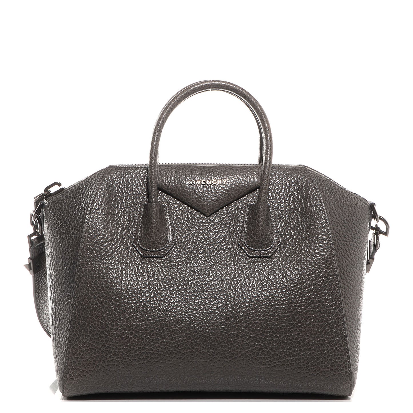 Pebbled Calfskin Medium Antigona Grey