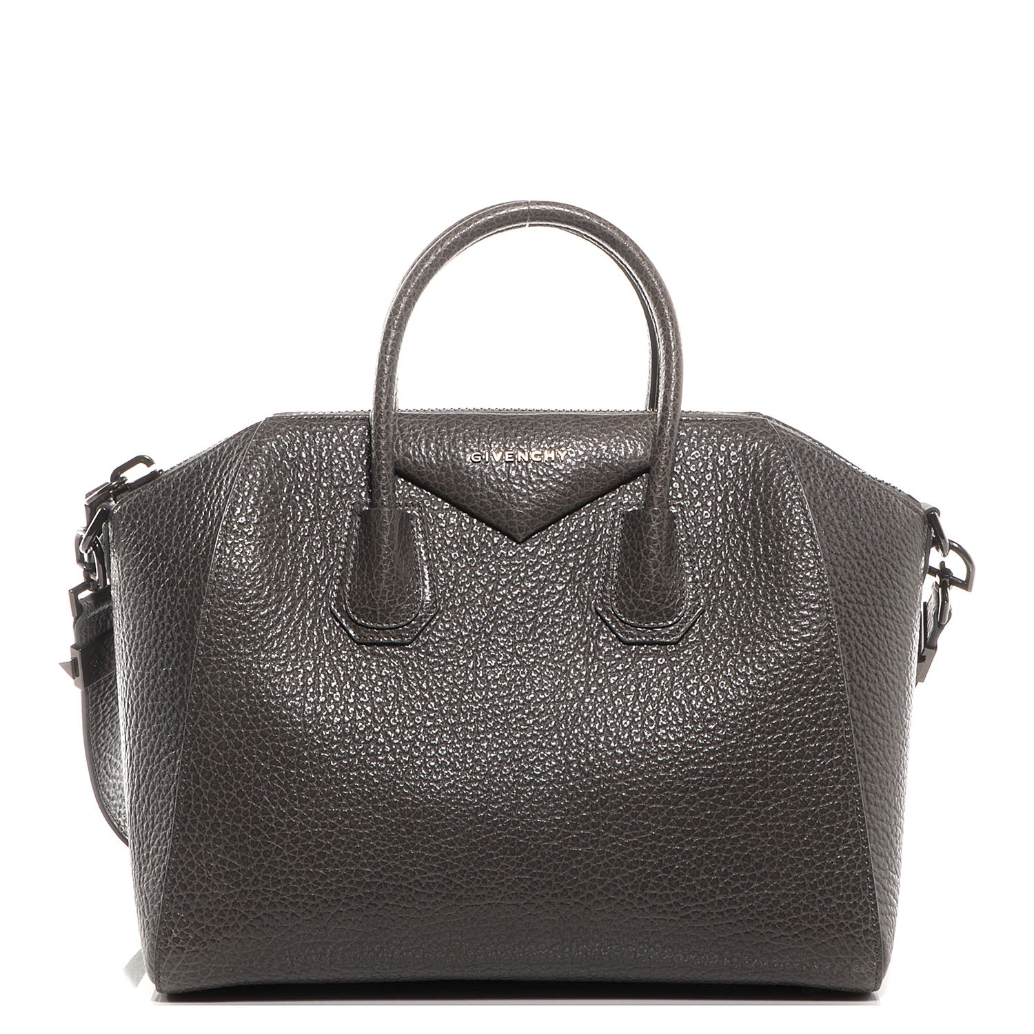Givenchy Pebbled Calfskin Medium Antigona Grey 1 of 13