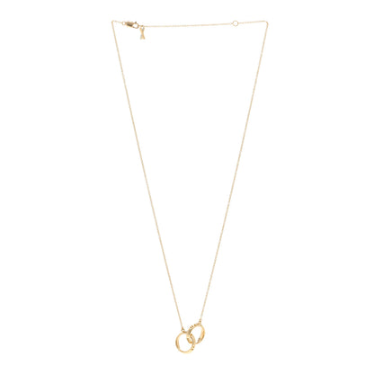 Tiffany 18K Yellow Gold Interlocking Atlas Open Pendant Necklace 3 of 4