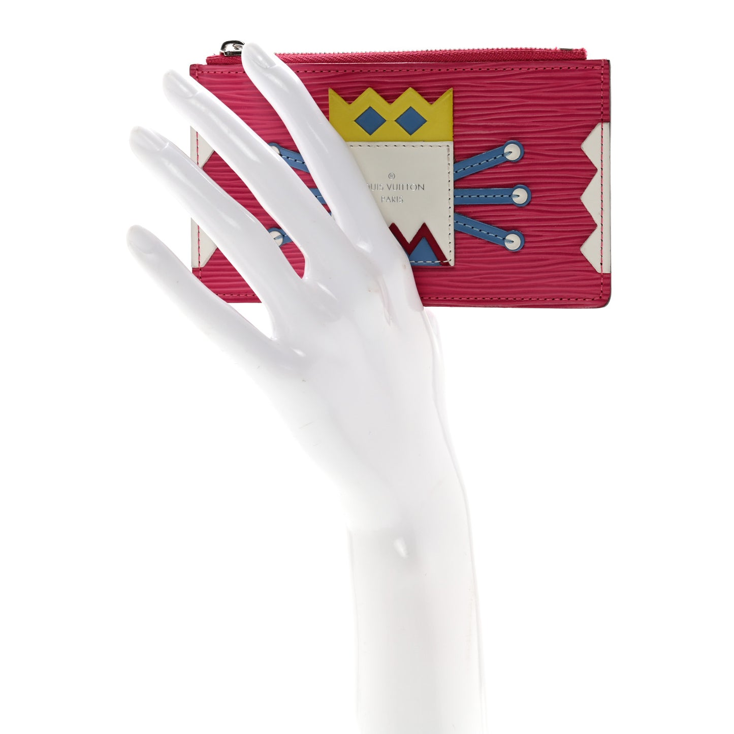 Epi Tribal Mask Key Pouch Pivoine