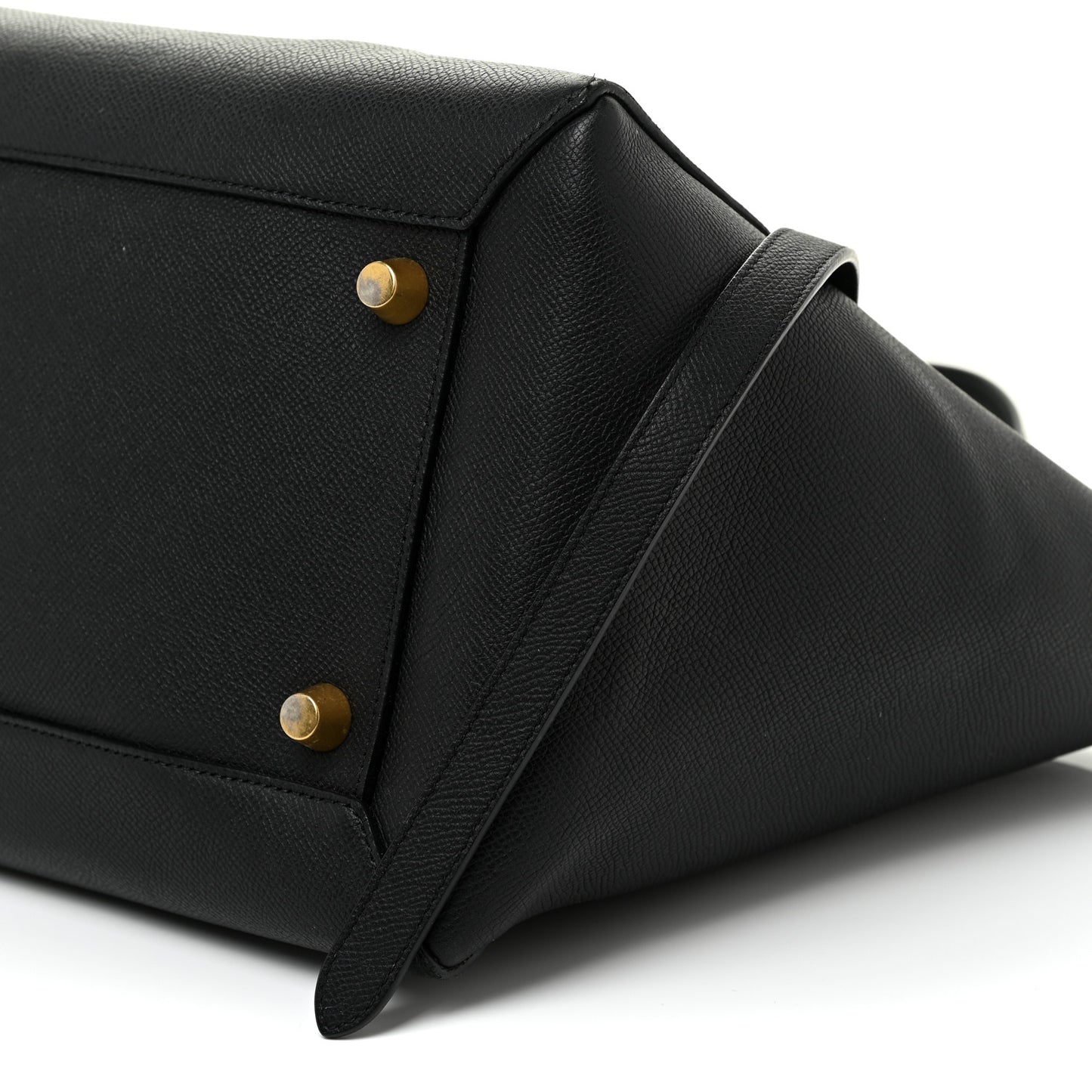 Grained Calfskin Small Belt Bag Black